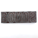 Large BONUS Printing Block