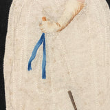 Fantastic Early 1800s Pin Prick and Watercolor Portrait of Woman with Parasol