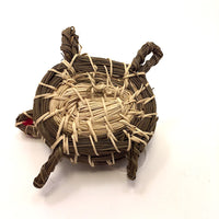 Turtle Shaped Coushatta Pine Needle Hanging Effigy Basket