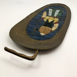 Salvador Teran Mexican Mid-Century Brass and Mosaic Tray or Wall Piece
