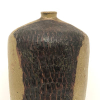 Marlis Schratter Mid-Century Stoneware Vase with Impressed Pattern