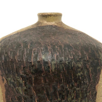Marlis Schratter Mid-Century Stoneware Vase with Impressed Pattern