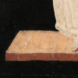 Fantastic Early 1800s Pin Prick and Watercolor Portrait of Woman with Parasol