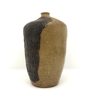 Marlis Schratter Mid-Century Stoneware Vase with Impressed Pattern