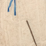 Fantastic Early 1800s Pin Prick and Watercolor Portrait of Woman with Parasol