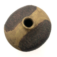 Marlis Schratter Mid-Century Stoneware Vase with Impressed Pattern