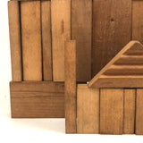 Great Big Antique Set of Wooden Building Blocks in Original Box (No Lid)