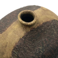 Marlis Schratter Mid-Century Stoneware Vase with Impressed Pattern