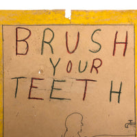 Brush Your Teeth! Late 1920s School Drawing by Richard Page Thurston