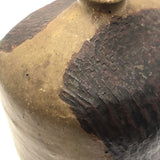 Marlis Schratter Mid-Century Stoneware Vase with Impressed Pattern
