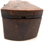 Old Folk Art Puzzle Box with Inlaid Stars and Shields