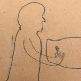 Brush Your Teeth! Late 1920s School Drawing by Richard Page Thurston