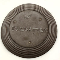 Mid-Century Scandanavian Pottery Plate with Circling Fish