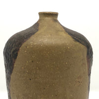 Marlis Schratter Mid-Century Stoneware Vase with Impressed Pattern