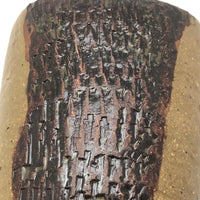 Marlis Schratter Mid-Century Stoneware Vase with Impressed Pattern