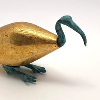 Golden Ibis with Bronze Head and Feet