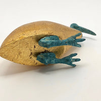 Golden Ibis with Bronze Head and Feet