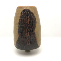 Marlis Schratter Mid-Century Stoneware Vase with Impressed Pattern
