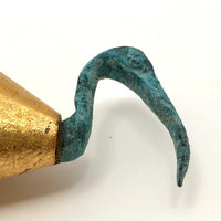 Golden Ibis with Bronze Head and Feet