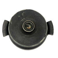 Beautiful Black Glazed Lidded Stoneware Studio Pottery Vessel