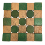 Geometrical Green and Natural Wood Bendy Trivet