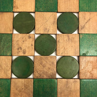 Geometrical Green and Natural Wood Bendy Trivet