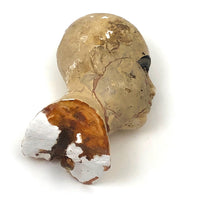 Antique Hand-painted Polychrome Plaster Head