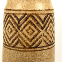 Tall 1960s Pottery Craft California Brown Stoneware Vase