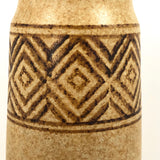 Tall 1960s Pottery Craft California Brown Stoneware Vase