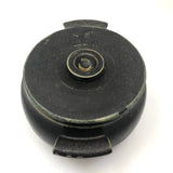 Beautiful Black Glazed Lidded Stoneware Studio Pottery Vessel