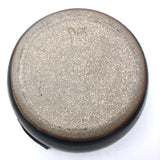 Beautiful Black Glazed Lidded Stoneware Studio Pottery Vessel