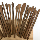 Rustic Old Hand-carved Wooden Jackstraw Set Made by Rollin!