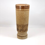 Tall 1960s Pottery Craft California Brown Stoneware Vase