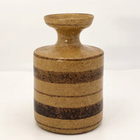 Pottery Craft California Mid-Century Brown on Brown Stoneware Bud Vase