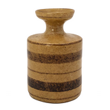 Pottery Craft California Mid-Century Brown on Brown Stoneware Bud Vase