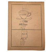 Coffee is Not Good For You...School Drawing by Richard Thurton