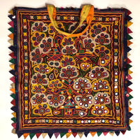 Gujarat Theli Bag with Fine Hand Embroidery, Mirrors, and Sequins