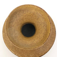 Pottery Craft California Mid-Century Brown on Brown Stoneware Bud Vase