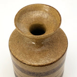 Pottery Craft California Mid-Century Brown on Brown Stoneware Bud Vase