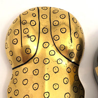 Gold and Black Frog-Shaped Lacquer Box