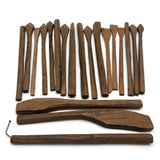 Rustic Old Hand-carved Wooden Jackstraw Set Made by Rollin!