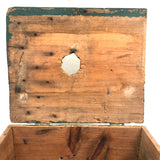 V.L Davis's Handmade Frogs Box with Top Opening, Screened Sides and Carrying Strap