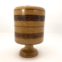 Pottery Craft California Mid-Century Brown on Brown Stoneware Bud Vase