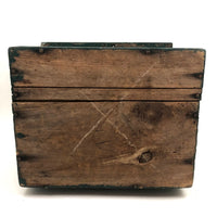 V.L Davis's Handmade Frogs Box with Top Opening, Screened Sides and Carrying Strap