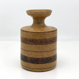 Pottery Craft California Mid-Century Brown on Brown Stoneware Bud Vase