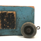 No Fuss, Perfect Blue Handmade Wooden Train Car