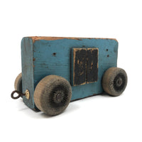 No Fuss, Perfect Blue Handmade Wooden Train Car