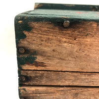 V.L Davis's Handmade Frogs Box with Top Opening, Screened Sides and Carrying Strap