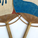 Pair of Vintage Mid-Century Japanese Fans