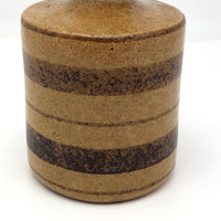 Pottery Craft California Mid-Century Brown on Brown Stoneware Bud Vase